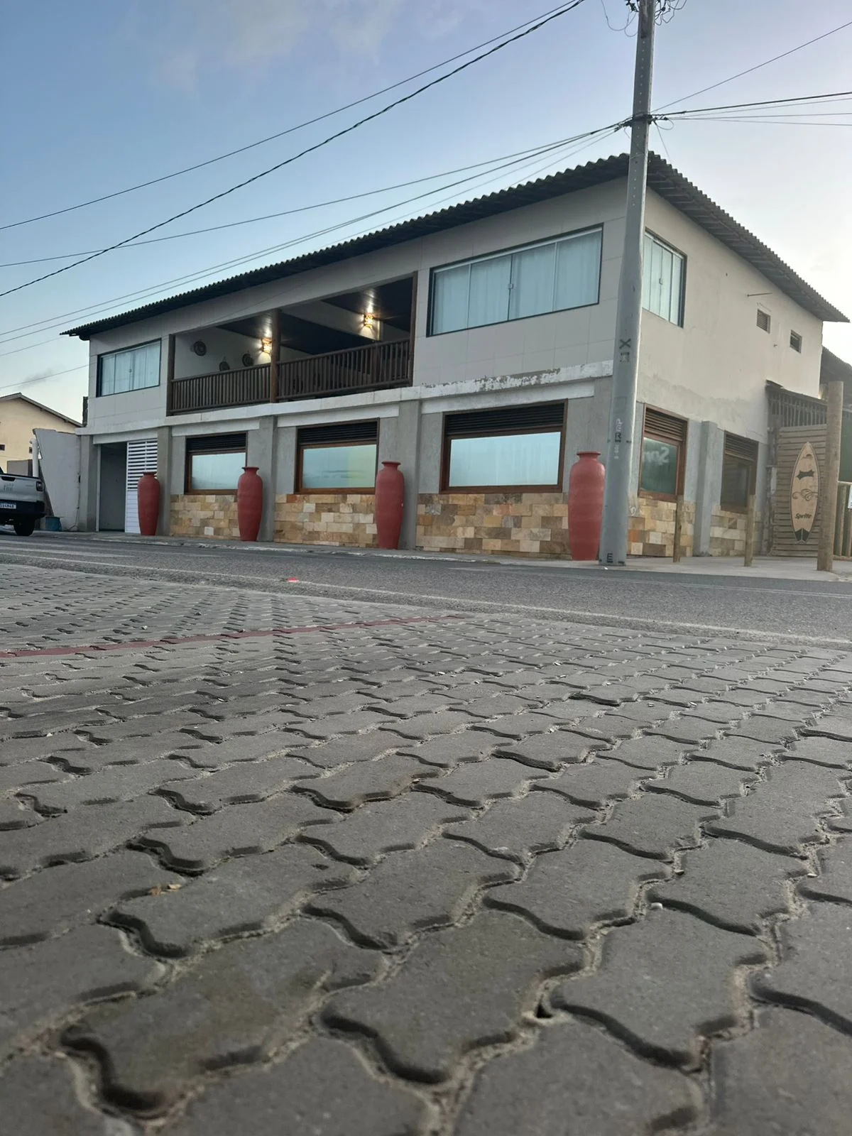 Área externa da Pousada Juscelino